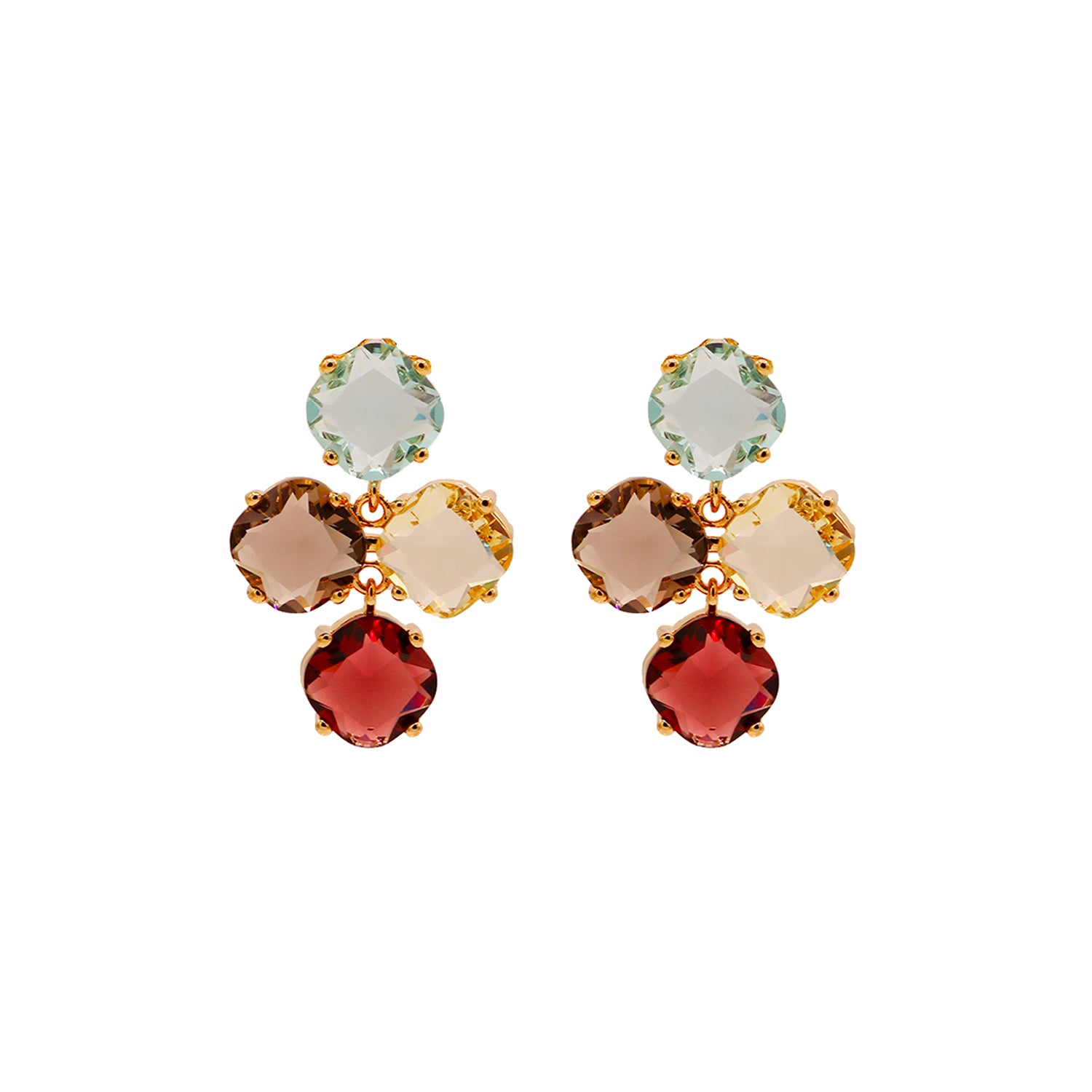 Glass Shine Drop Earrings Product Photo