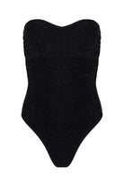 Naomi Crystal Bandeau Ruched One Piece, Front Image